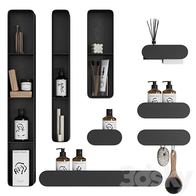 Tezza bathroom accessories 3DModel Tezza bathroom accessories 3DModel