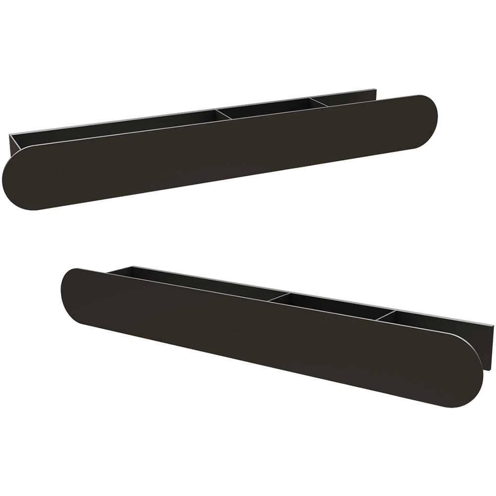 Tezza  – Storage shelf with paper holder and towel bar Tre Disco 3D Model