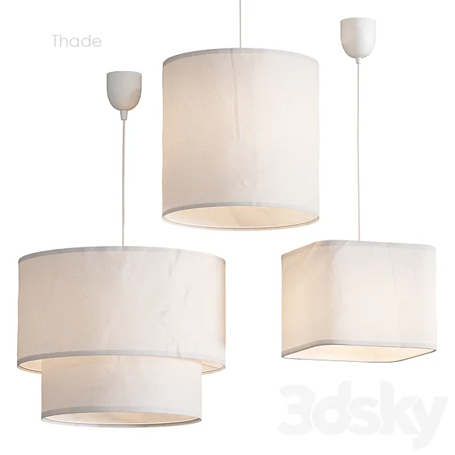 Thade Pendant lamp La Redoute 3D Model Thade Pendant lamp La Redoute 3D Model