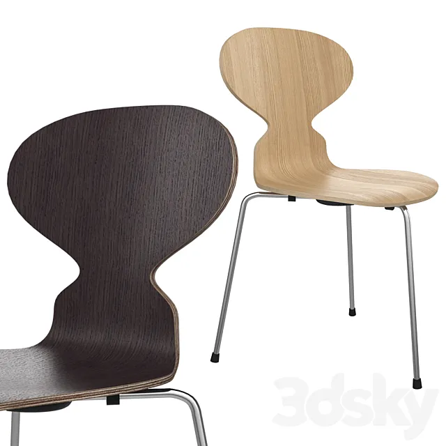 The Ant ™ Chair by Arne Jacobsen Fritz Hansen 3D Model The Ant ™ Chair by Arne Jacobsen Fritz Hansen 3D Model