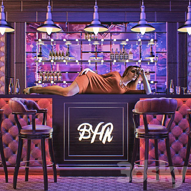 The bar at a nightclub 3DModel