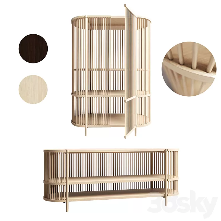 The bastone cabinet 3D Model