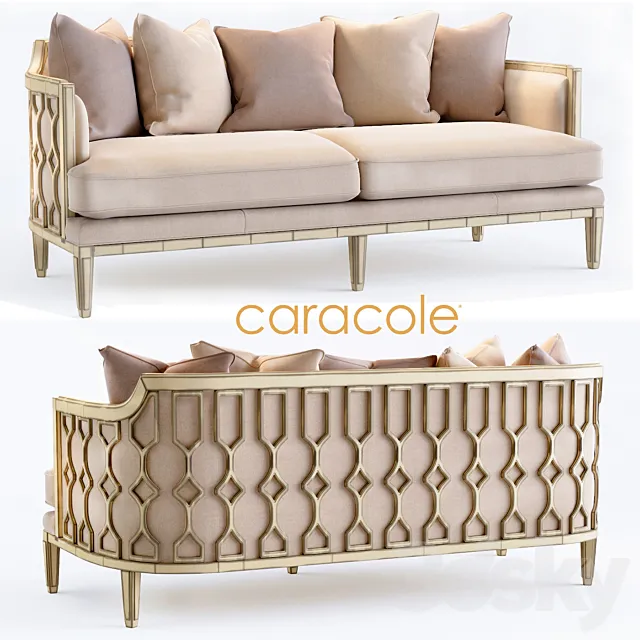 The Bee’s Knees Caracole Sofa 3DModel The Bee’s Knees Caracole Sofa 3DModel