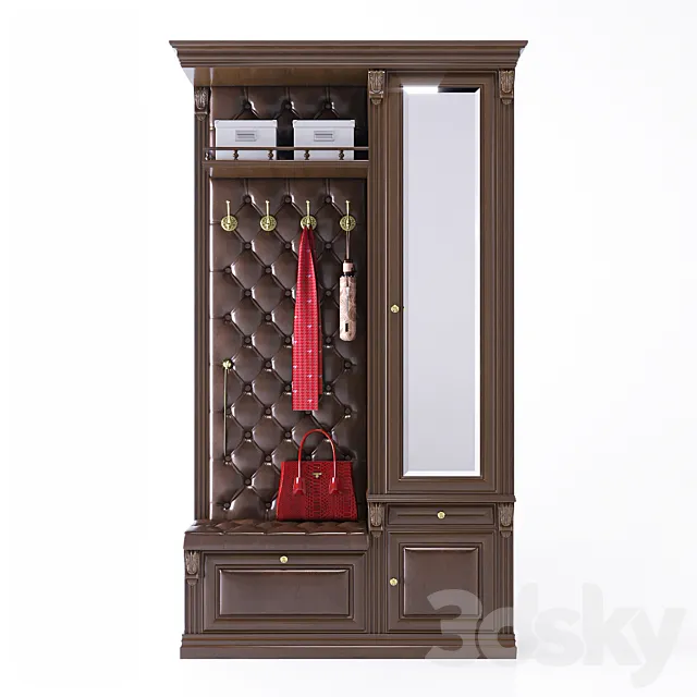 The benefit of 5 B5.11-2 hallway 3D Model