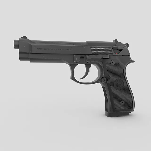 The Beretta 92 FS 3DModel The Beretta 92 FS 3DModel