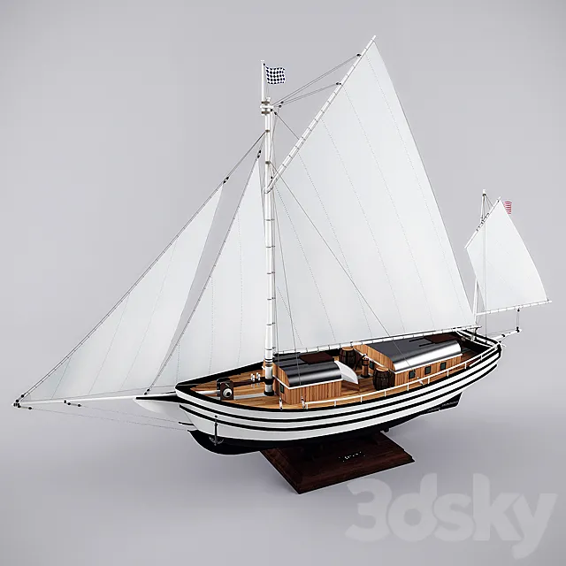 The boat “Spray” 3D Model The boat “Spray” 3D Model