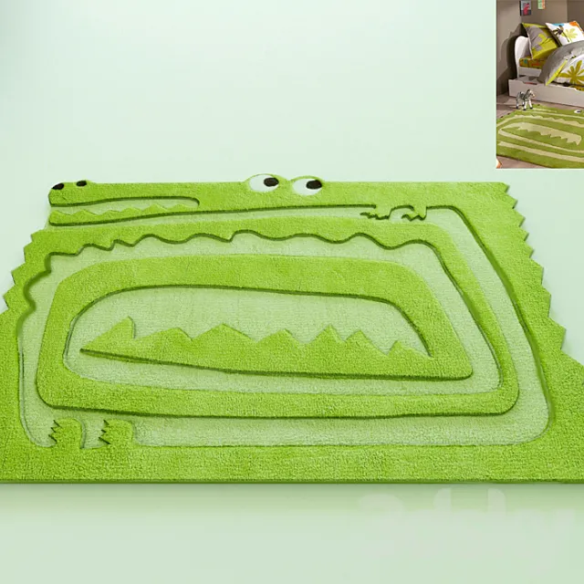 The carpet in the children’s “Krokodil” 3D Model The carpet in the children’s “Krokodil” 3D Model