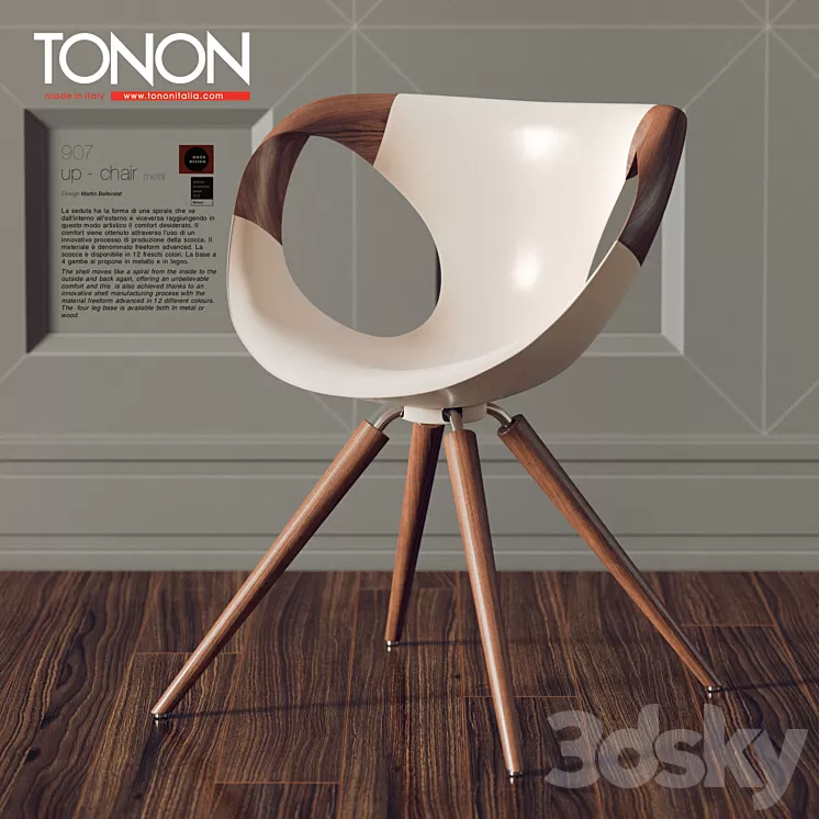 The chair Tonon "Up-Chair" 3D Model The chair Tonon "Up-Chair" 3D Model