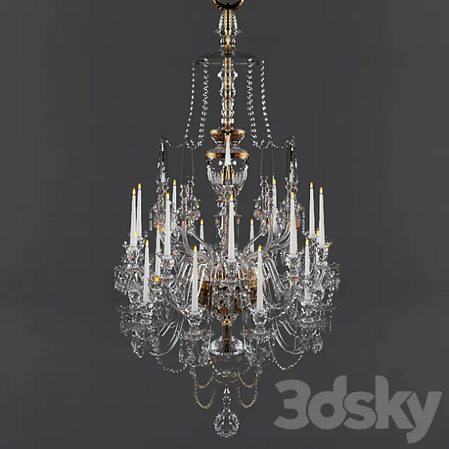 THE CLUMBER PARK CHANDELIER 3D Model THE CLUMBER PARK CHANDELIER 3D Model