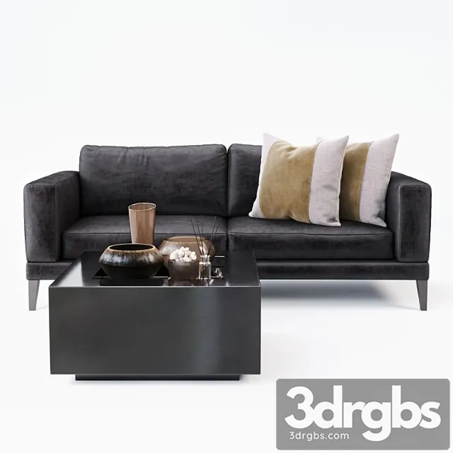 The darcey 3 seat sofa 2 3D Model Download