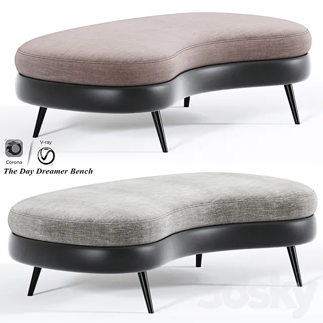 The Day Dreamer Bench 3D Model