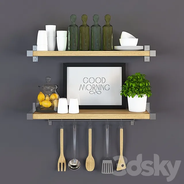 The decor in the kitchen 3DModel
