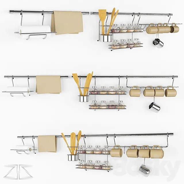 The decor in the kitchen 3DModel