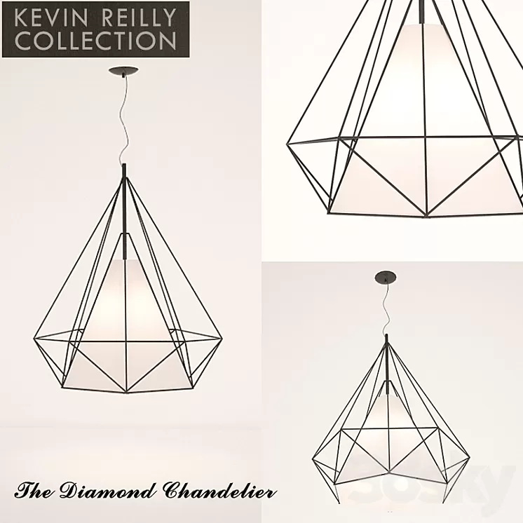 The Diamond Chandelier Chandelier 3D Model
