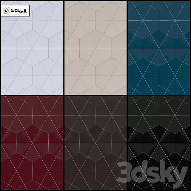 The Diamond Wall Collection by Solus Ceramics 3DModel The Diamond Wall Collection by Solus Ceramics 3DModel