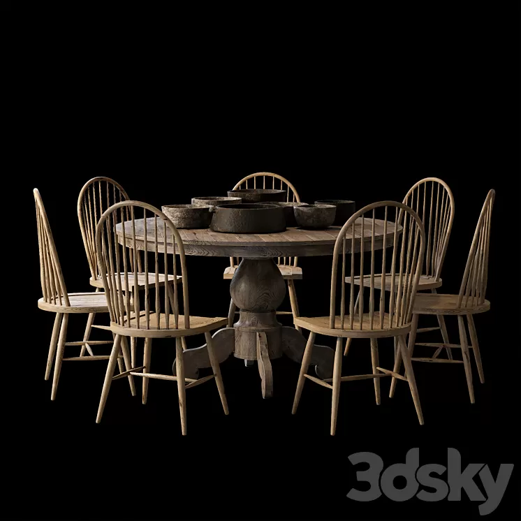 The dinette 3D Model The dinette 3D Model