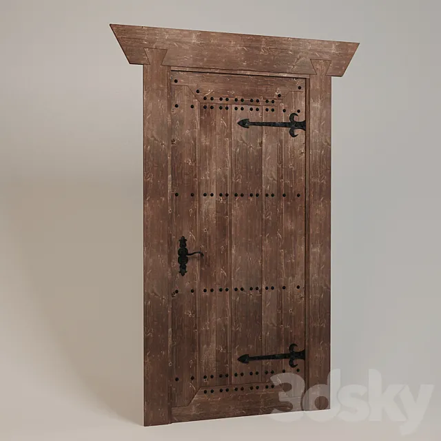 the door in the old Russian style 3D Model