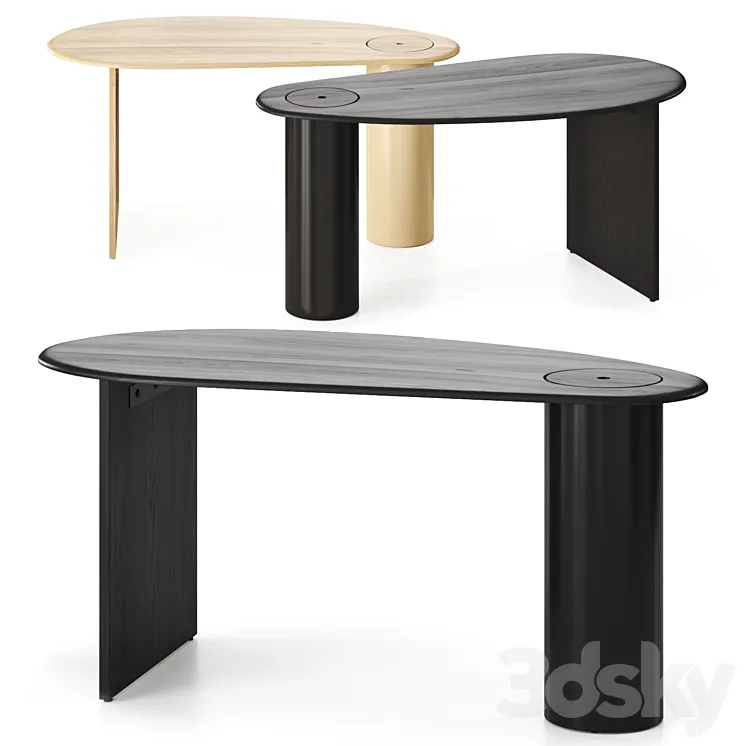 The Eclipse Desk by Menu Table 3D Model Free Download