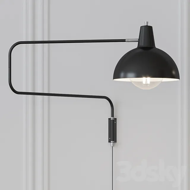 The Elbow – Wall Lamp by ANVIA 3D Model