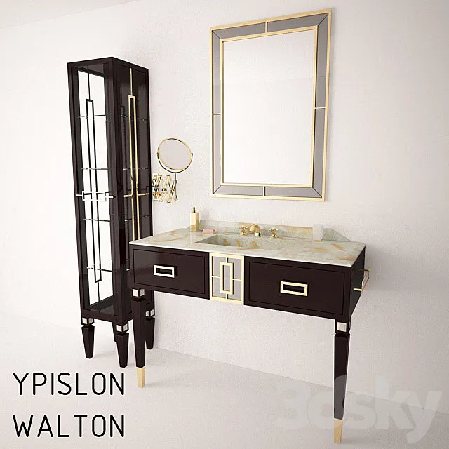 The furniture in the bathroom YPSILON WALTON 3D Model The furniture in the bathroom YPSILON WALTON 3D Model