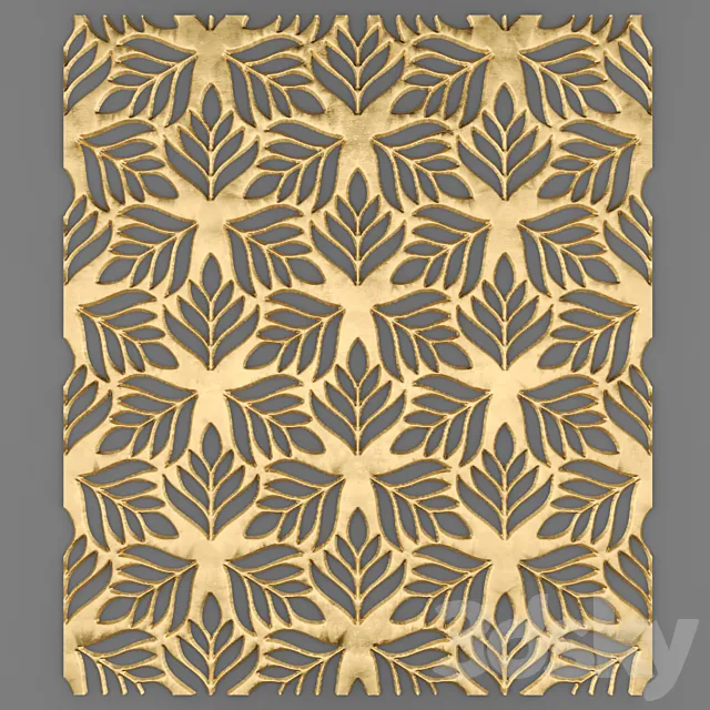 The grille panel. 3DModel The grille panel. 3DModel