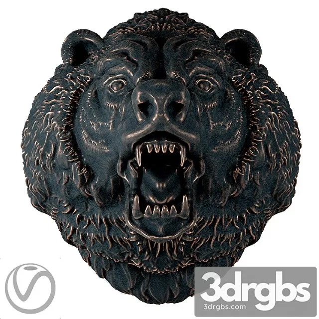 The Head Of A Bear 3D Model Download