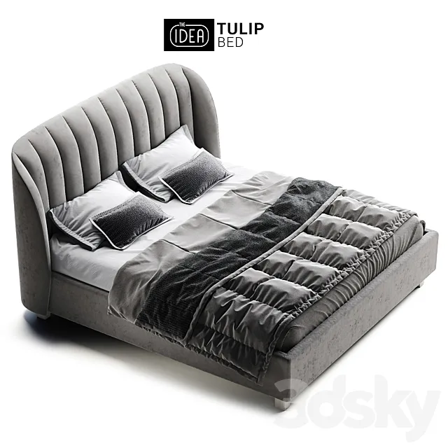 The IDEA Bed Tulip 2000 3D Model The IDEA Bed Tulip 2000 3D Model