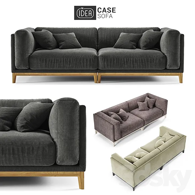The IDEA Modular Sofa CASE (art 901-902) 3D Model The IDEA Modular Sofa CASE (art 901-902) 3D Model