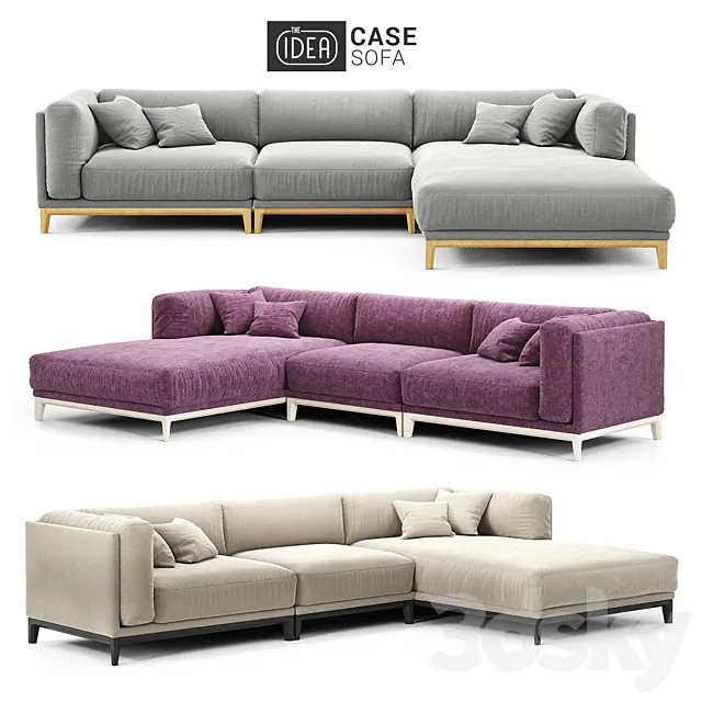 The IDEA Modular Sofa CASE (art 901-905-912) 3D Model The IDEA Modular Sofa CASE (art 901-905-912) 3D Model