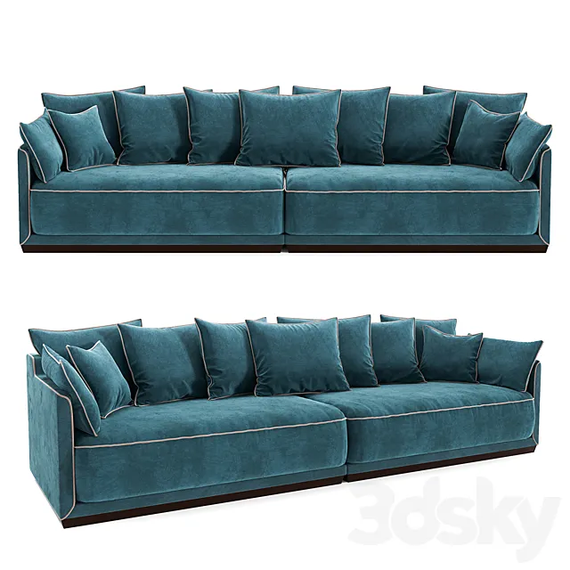 The IDEA Modular Sofa SOHO (item 823-824) 3D Model The IDEA Modular Sofa SOHO (item 823-824) 3D Model