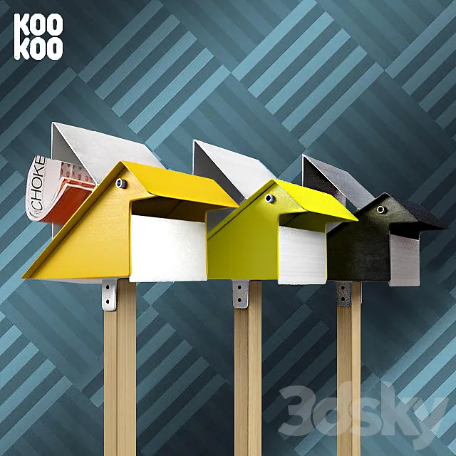 The Koo Koo Mailbox by Playso 3D Model