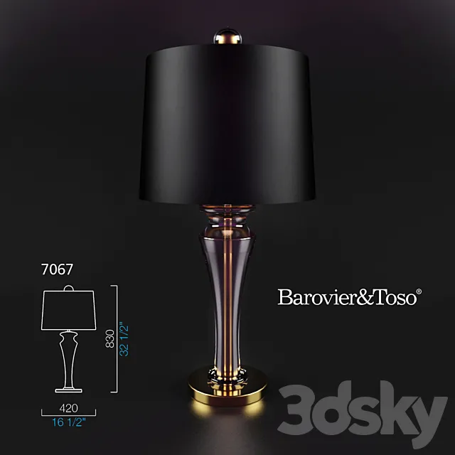The lamp Barovier & Toso Saint Germain 7067 3DModel