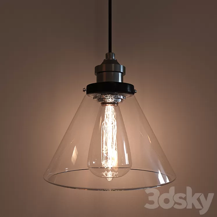 The lamp in the industrial style 3D Model The lamp in the industrial style 3D Model