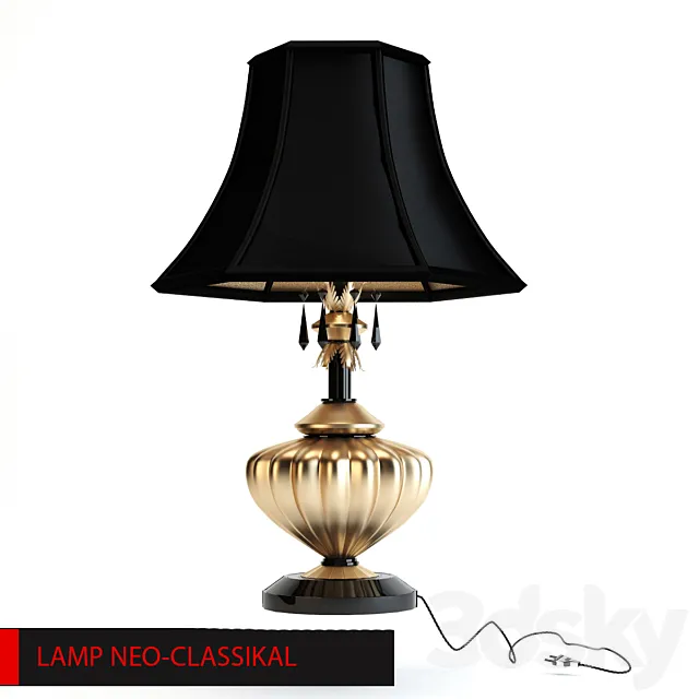 The lamp in the style of neoklasika 3D Model The lamp in the style of neoklasika 3D Model