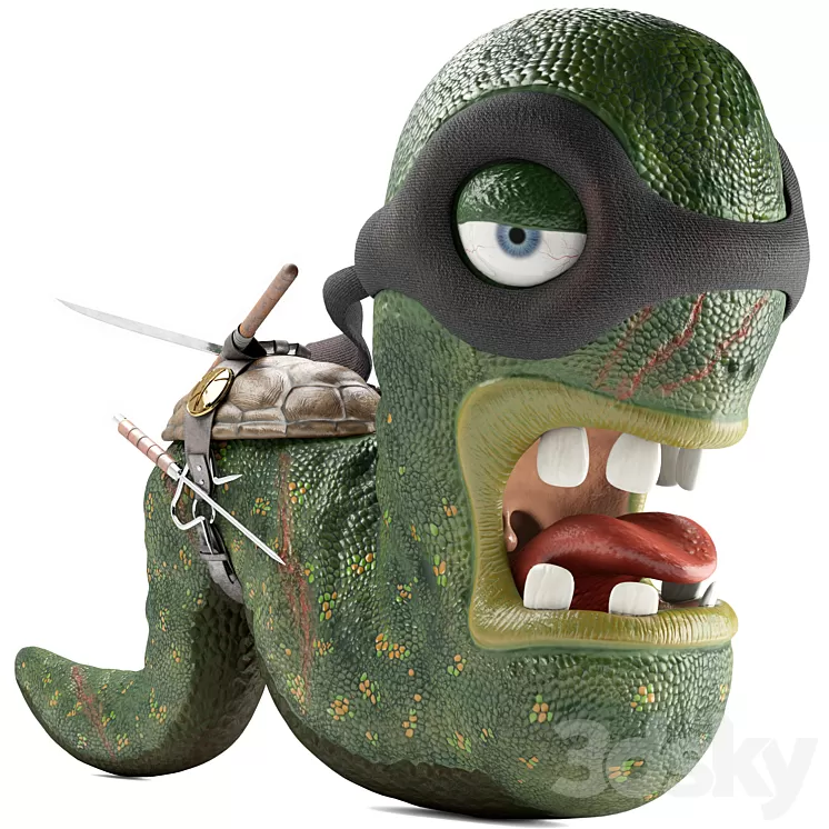The Last Ronin Worm 3D Model Free Download