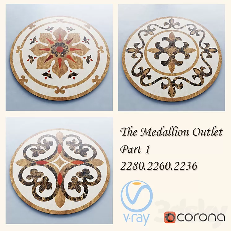 The Medallion Outlet art.2280.2260.2236 part-1 3D Model