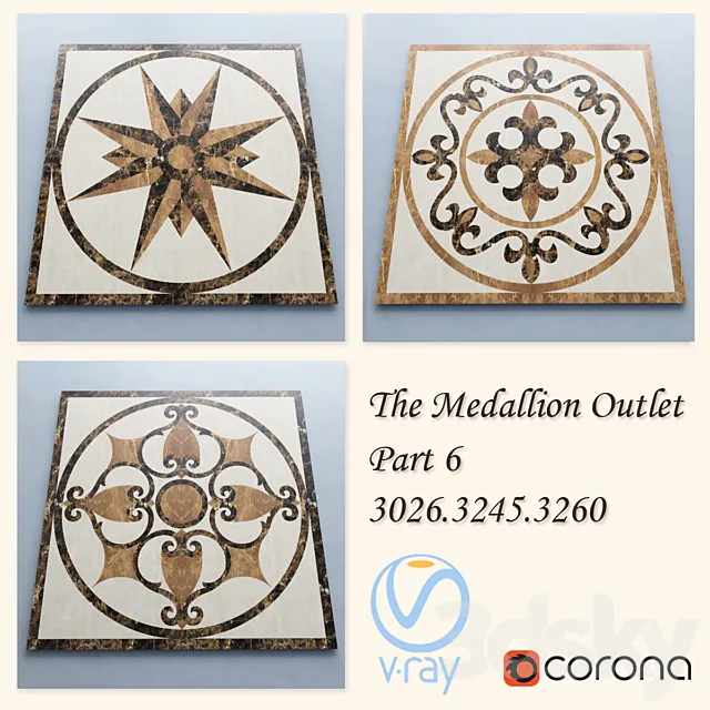 The Medallion Outlet art.3026.3245.3260 part-6 3D Model The Medallion Outlet art.3026.3245.3260 part-6 3D Model