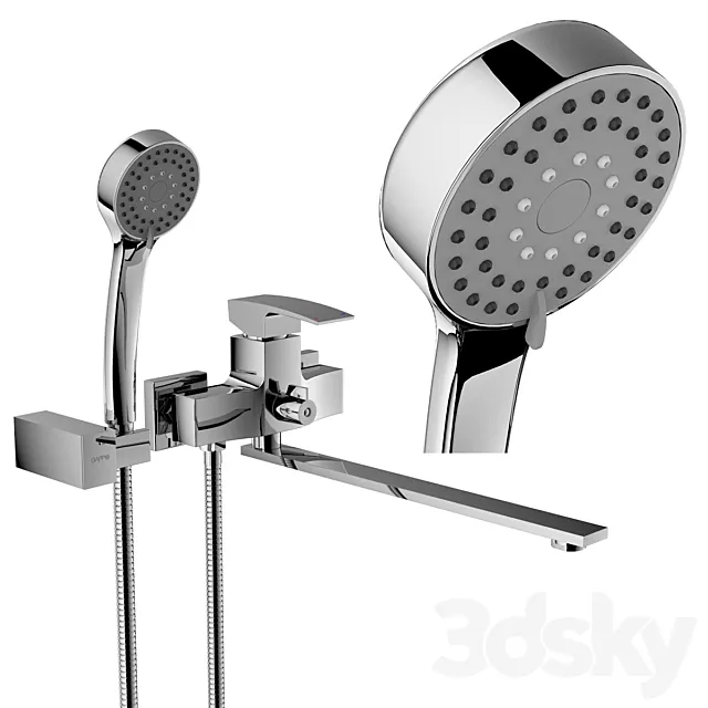 The mixer for bathing Gappo GA2207 3D Model