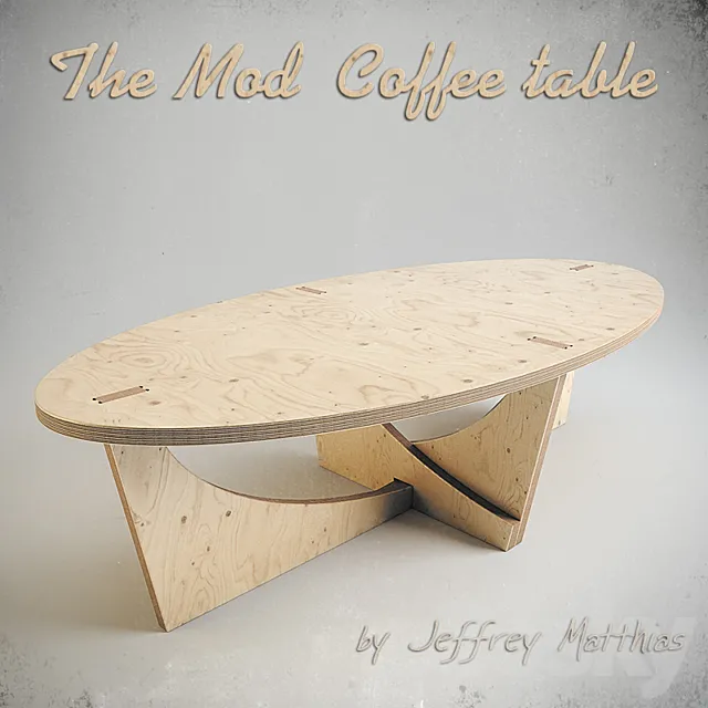 The Mod Coffee table 3D Model The Mod Coffee table 3D Model