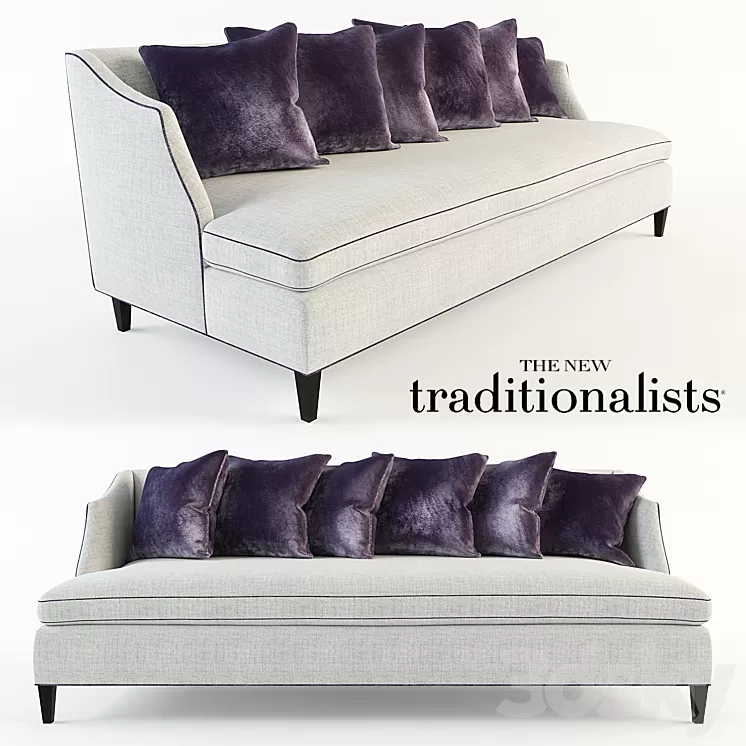 The new traditionalists – Sofa No. 224 3D Model