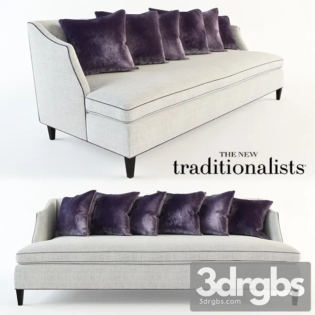 The New Traditonalists Sofa 3D Model Download