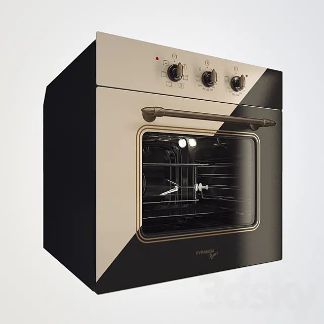 The oven Pyramida f 64 ivory Rustico 3DModel