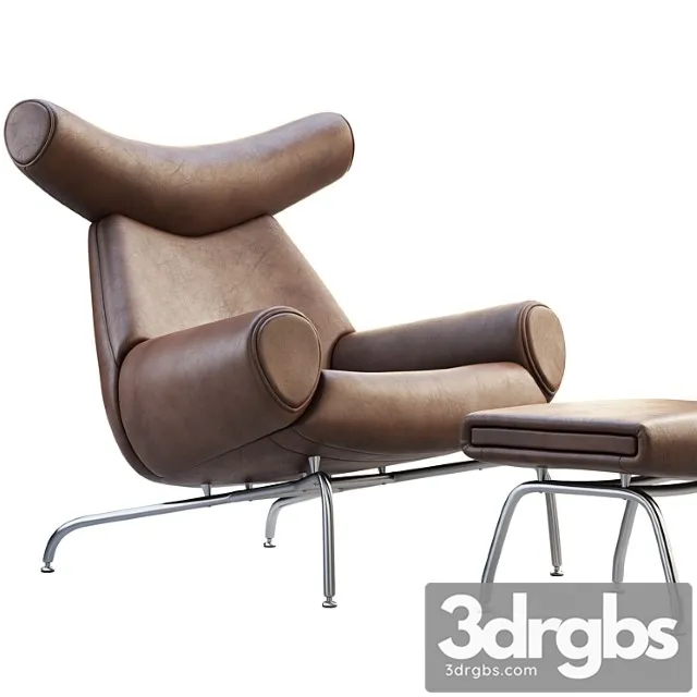 The ox chair and ottoman 3D Model Download The ox chair and ottoman 3D Model Download