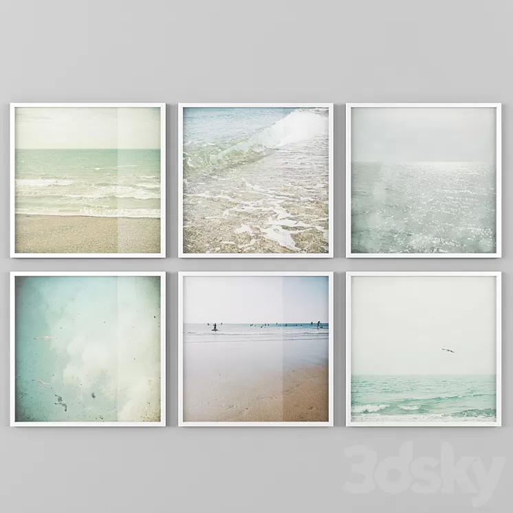 The paintings on the theme of the sea 3D Model
