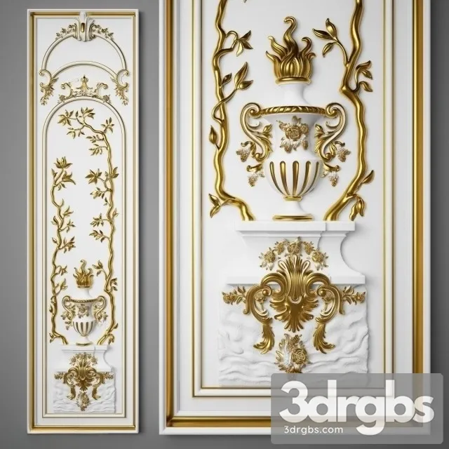 The Panel Boiserie Italia 3D Model Download The Panel Boiserie Italia 3D Model Download