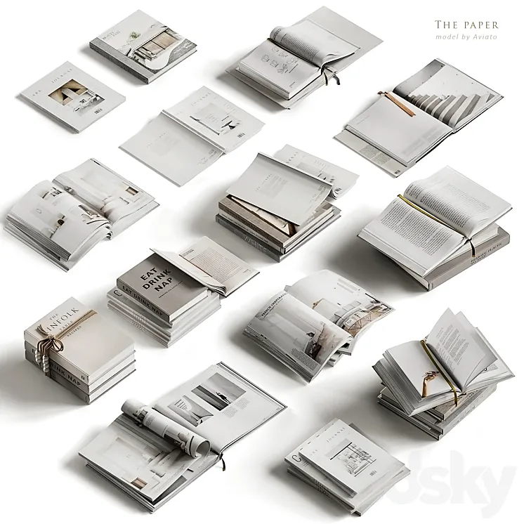 The paper 3D Model Free Download