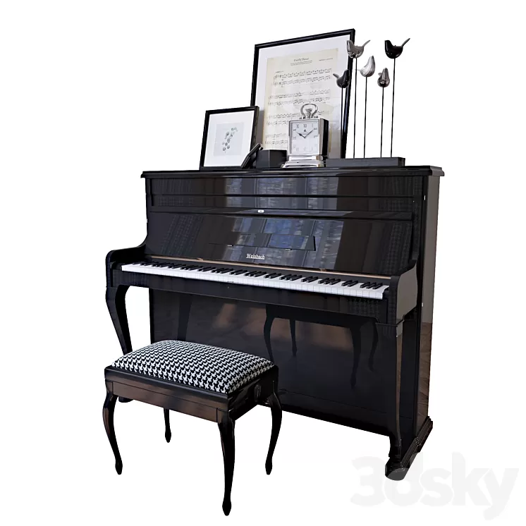 “The piano “”Weinbach” 3D Model