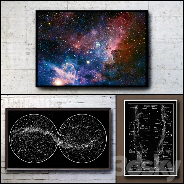 The picture in the frame. 102. Space Collection 3DModel The picture in the frame. 102. Space Collection 3DModel