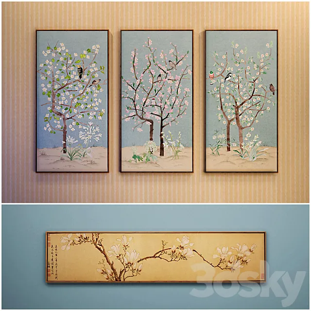 The picture in the frame: 12 Pieces (Collection 24) 3D Model The picture in the frame: 12 Pieces (Collection 24) 3D Model