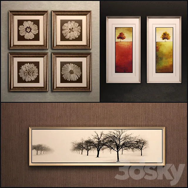 The picture in the frame: 15 piece (Collection 20) 3DModel The picture in the frame: 15 piece (Collection 20) 3DModel